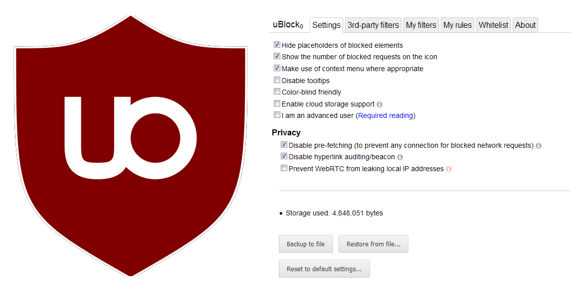 download the new for android uBlock Origin 1.51.0